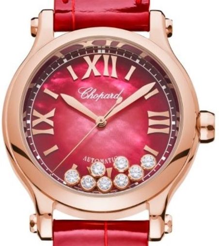 Chopard Happy Sport Ethical Rose Gold & Diamonds Ladies Watch - Premium Luxury Product