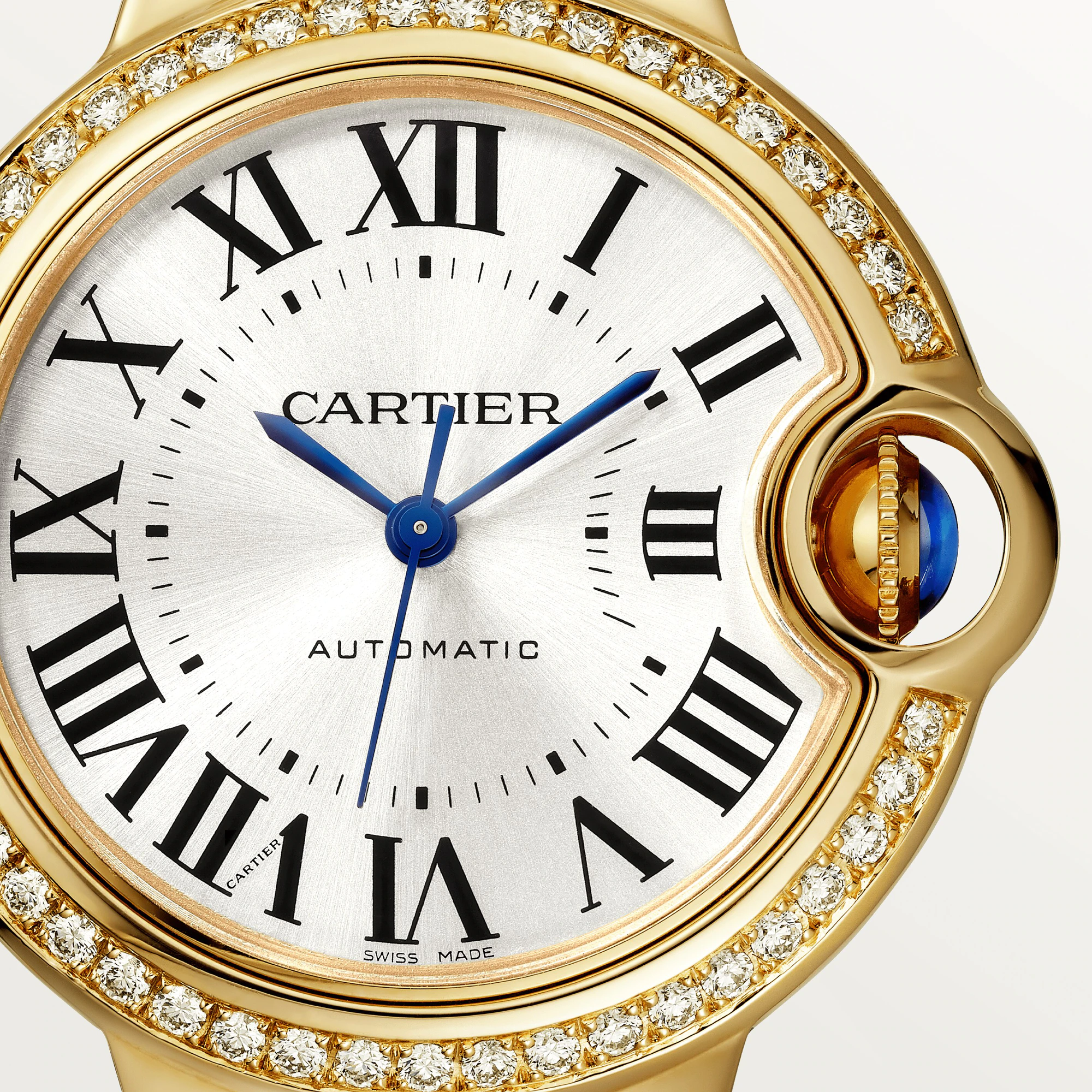 Cartier Ballon Bleu 33 mm Yellow Gold & Diamond Lady's Watch - Premium Luxury Product