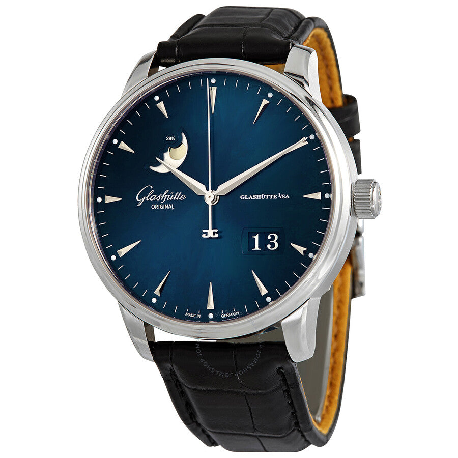 Glashutte Original Senator Excellence Panorama Date Moon Phase Stainless steel Men's Watch - Premium Luxury Product