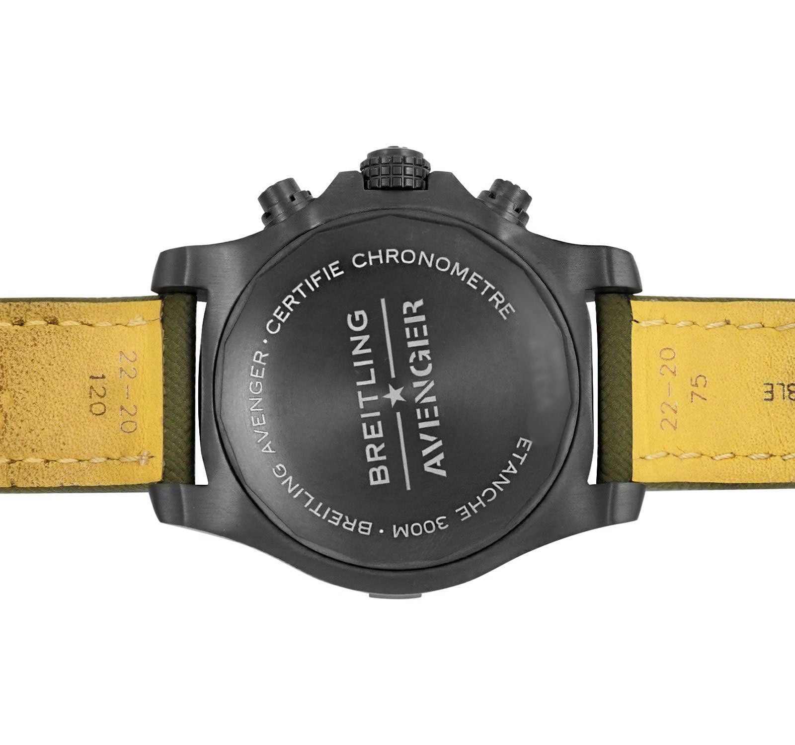 Breitling Avenger Chrongraph DLC Titanium  Men's Watch - Premium Luxury Product