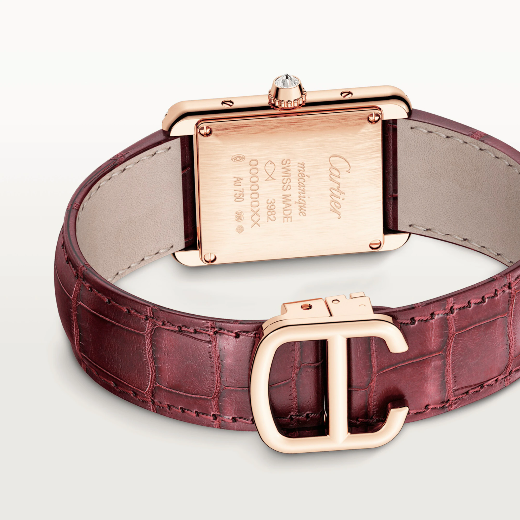 Cartier Tank Rose Gold & Diamond Lady's Watch - Premium Luxury Product