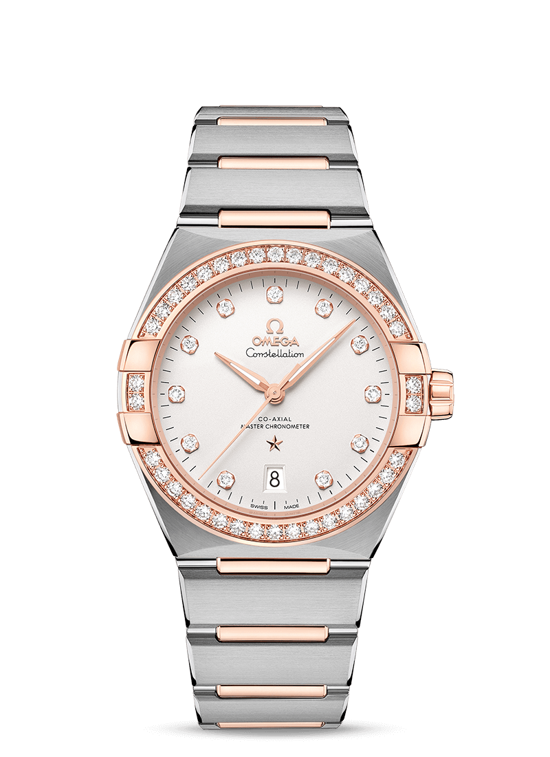 Omega Constellation Co-Axial Master Chronometer Stainless steel & Sedna™ Gold & Diamonds Men’s Watch - Premium Luxury Product
