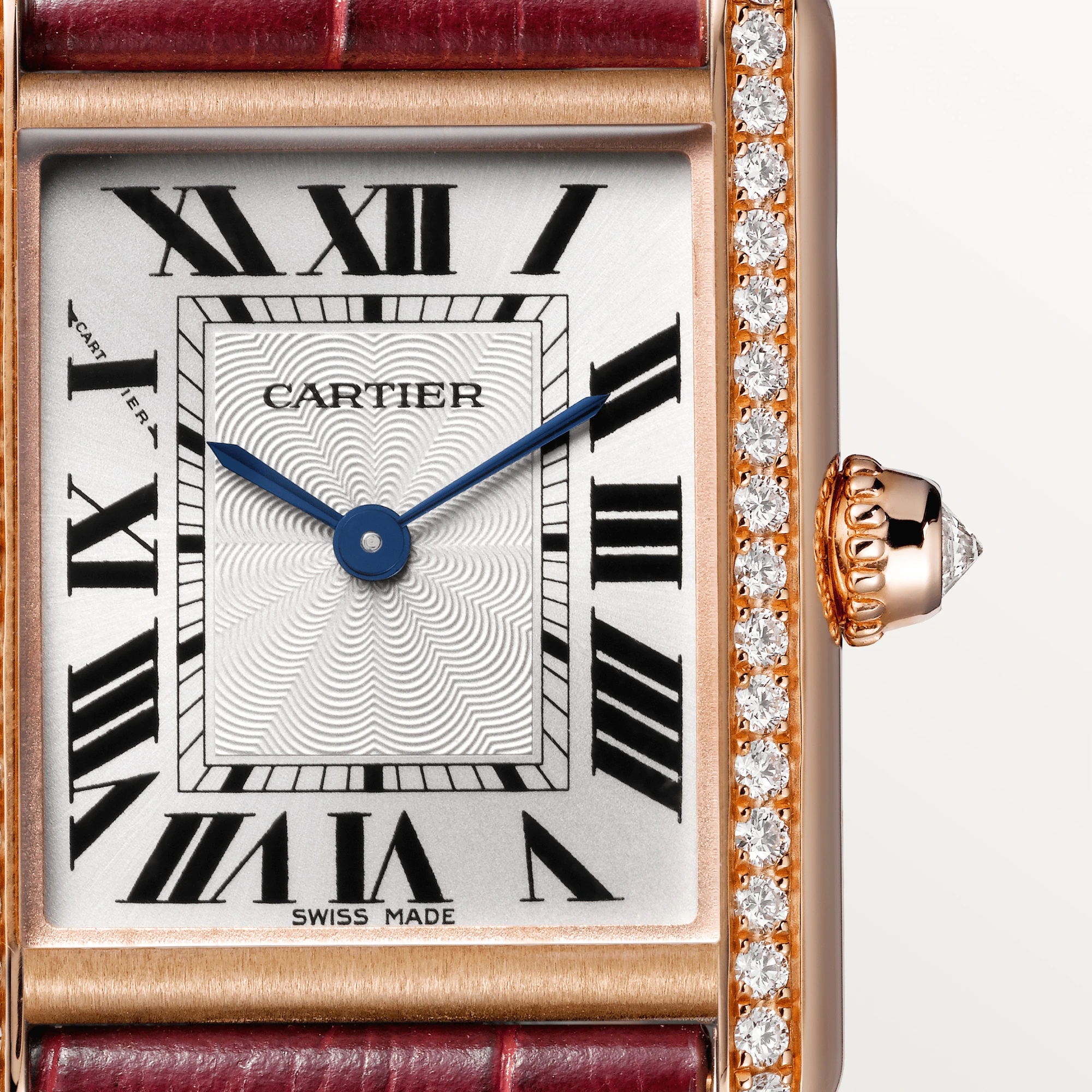Cartier Tank Rose Gold & Diamond Lady's Watch - Premium Luxury Product