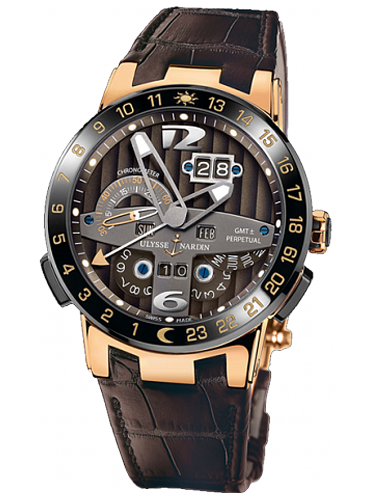 Ulysse Nardin El Toro Perpetual GMT 18K Rose Gold Men's Watch