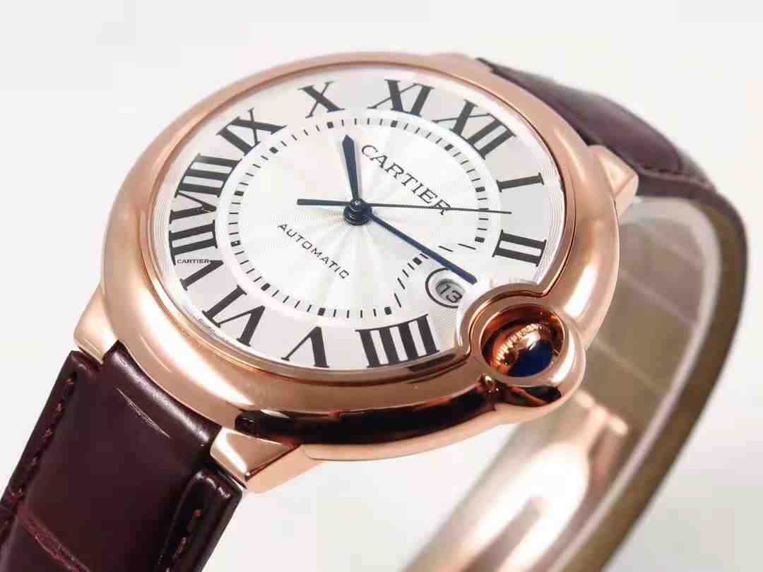 Cartier Ballon Bleu 42mm Rose Gold Men's Watch - Premium Luxury Product