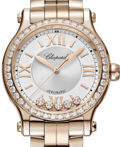 Chopard Happy Sport Ethical Rose Gold & Diamonds Ladies Watch - Premium Luxury Product