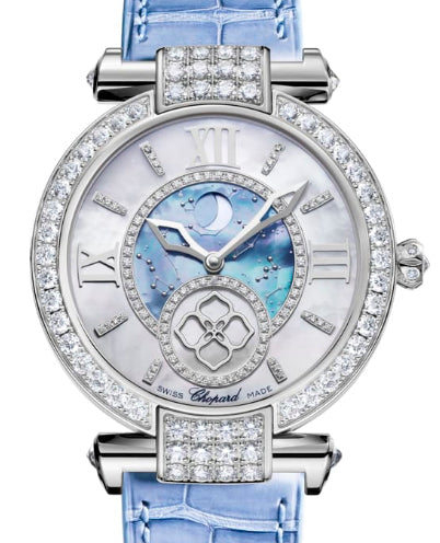 Chopard Imperiale Moonphase Ethical 18K White Gold & Diamonds Ladies Watch - Premium Luxury Product
