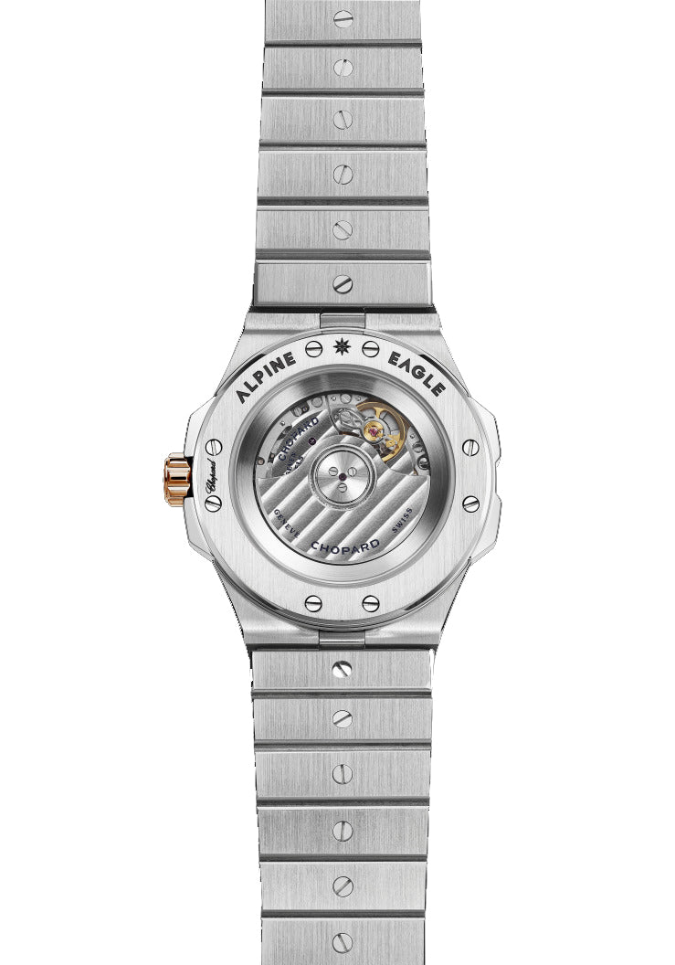 Chopard Alpine Eagle Small Stainless steel & Diamonds Ladies Watch - Premium Luxury Product