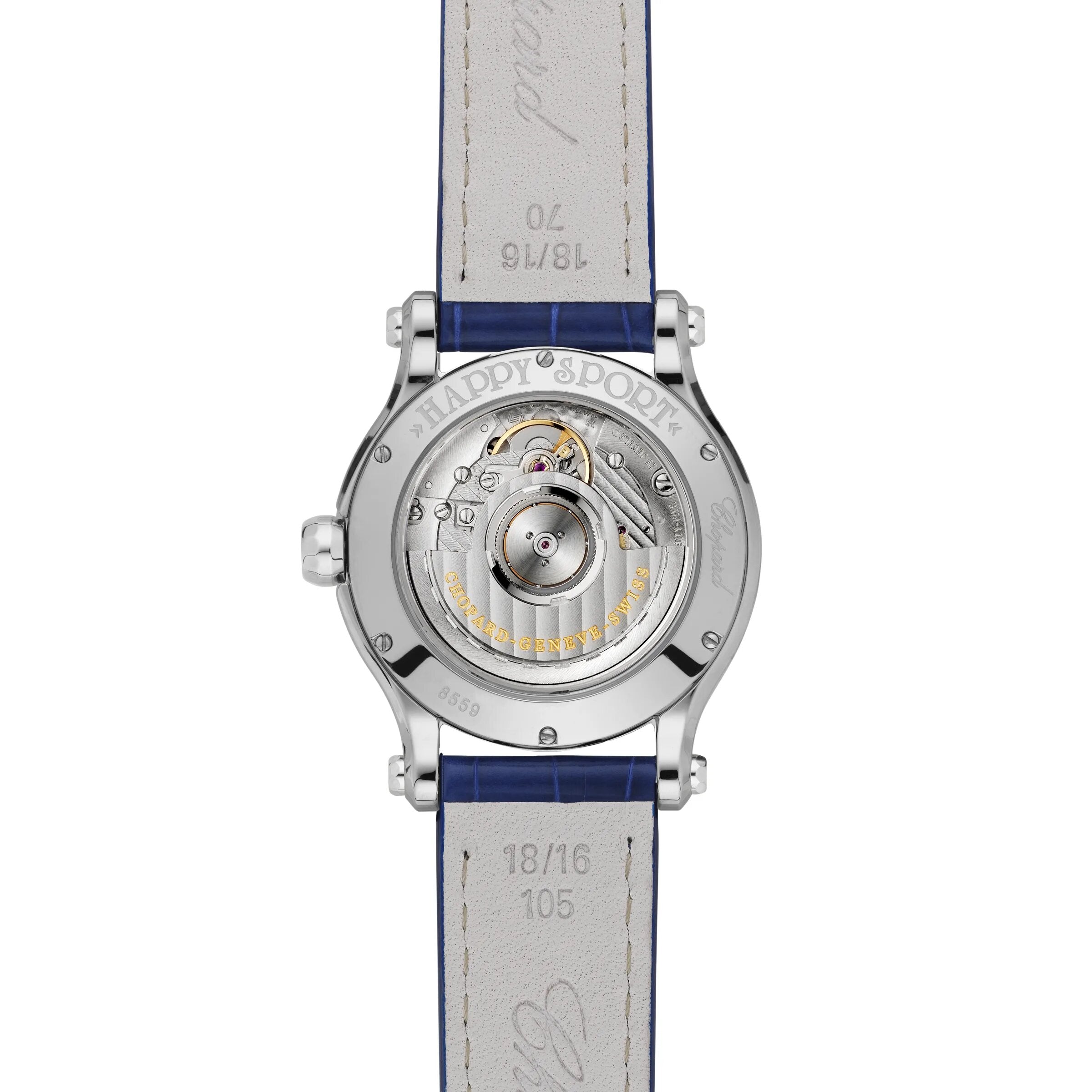 Chopard Happy Sport Sun, Moon and Stars Stainless steel Ladies Watch - Premium Luxury Product