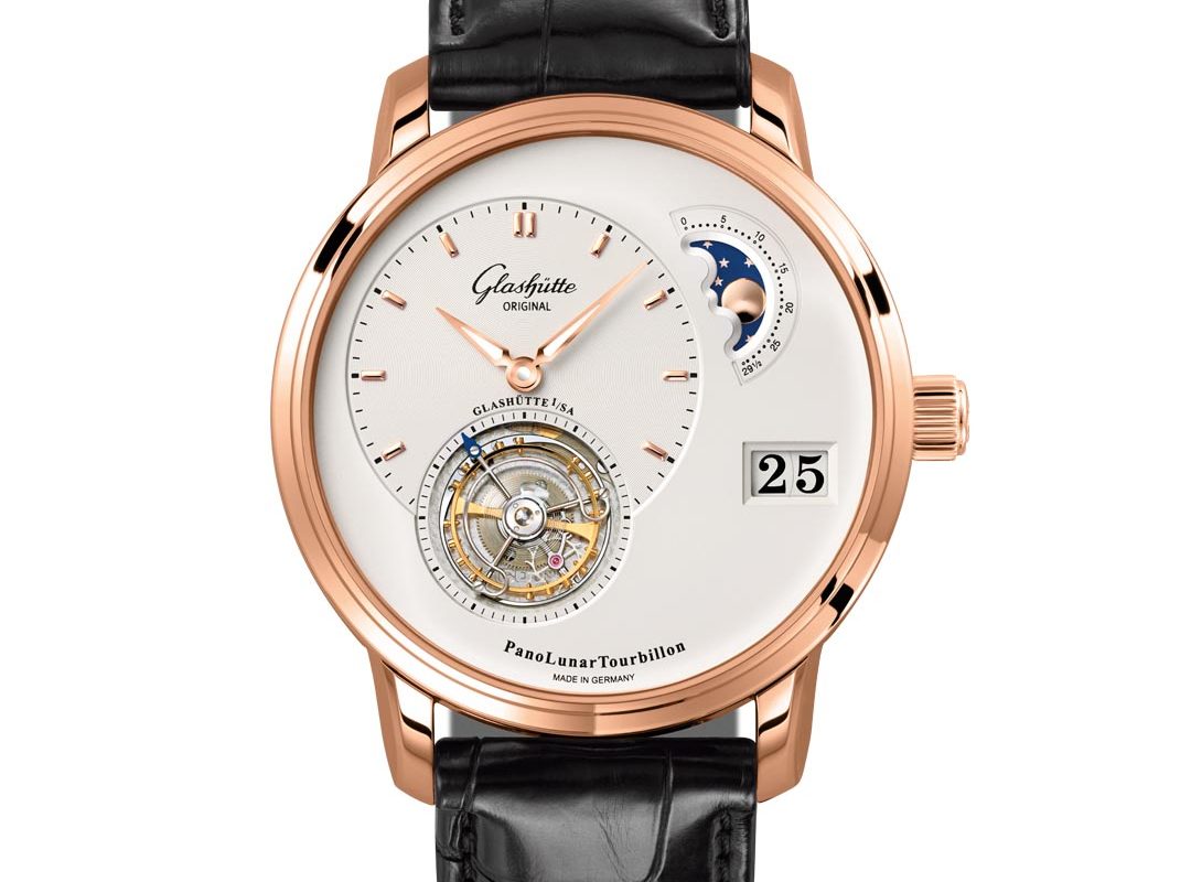 Glashutte Original Pano Lunar Tourbillon Red Gold Men's Watch - Premium Luxury Product