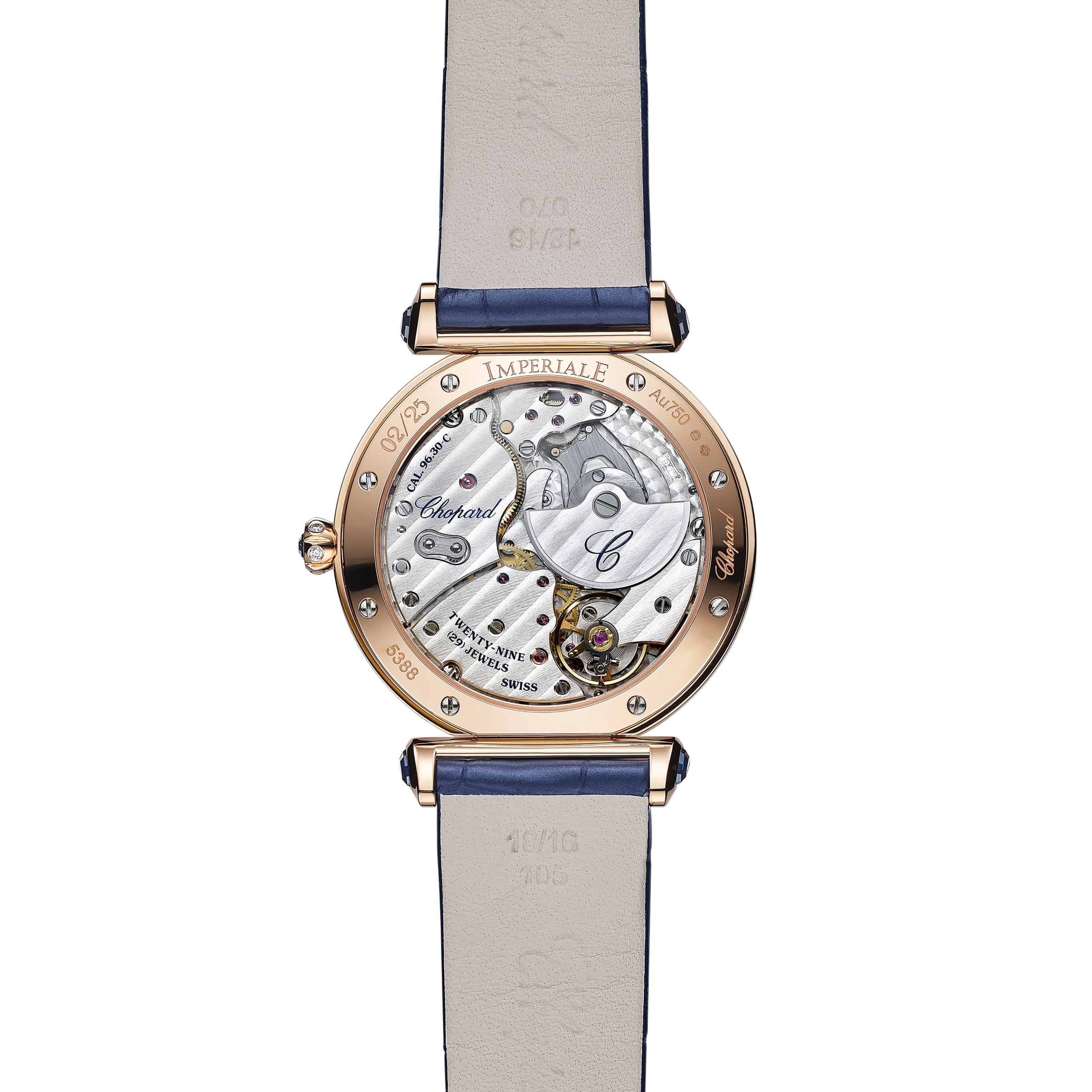 IMPERIALE DAY & NIGHT 36 MM, AUTOMATIC, ETHICAL ROSE GOLD, DIAMONDS, SAPPHIRES 385388-5001 - Premium Luxury Product