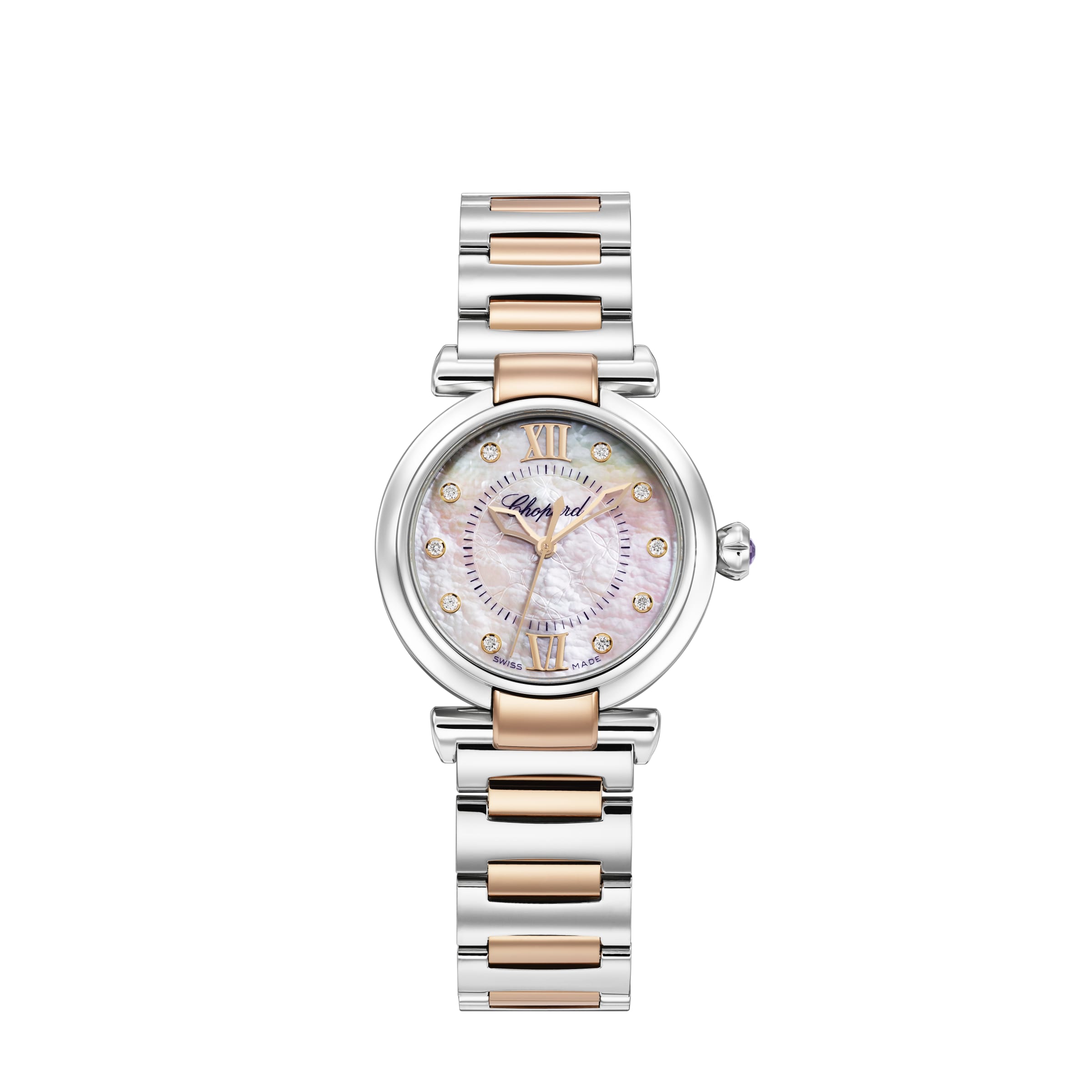 IMPERIALE 29 MM, AUTOMATIC, ETHICAL ROSE GOLD, LUCENT STEEL™ 388563-6014 - Premium Luxury Product