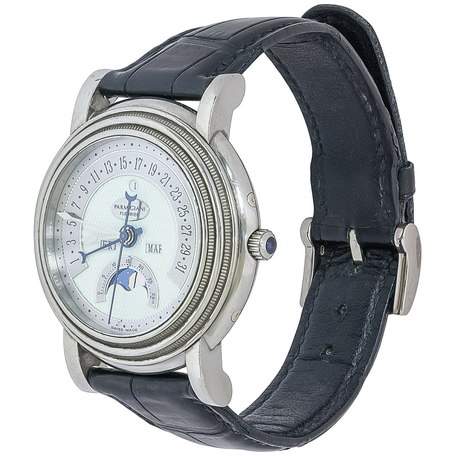Parmigiani Fleurier Toric Perpetual Retrograde 18K White Gold Men`s Watch