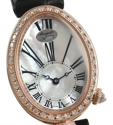 Breguet Reine de Naples 18K Rose Gold & Diamonds Lady's Watch - Premium Luxury Product