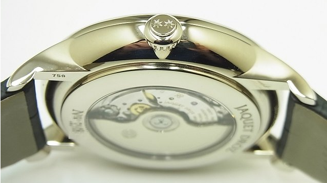 Jaquet Droz Grande Seconde Circled 18K White Gold Mens Watch