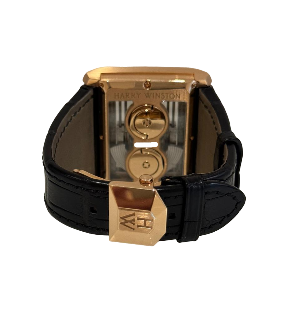 Harry Winston Glissiere Haute Horology Tourbillon 18K Rose Gold Men's Watch