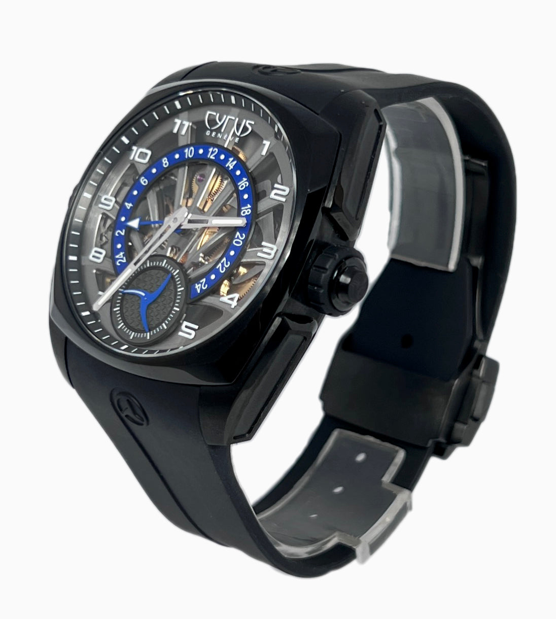 Cyrus Klepcys GMT Retrograde Black DLC Titanium Men's Watch - Premium Luxury Product