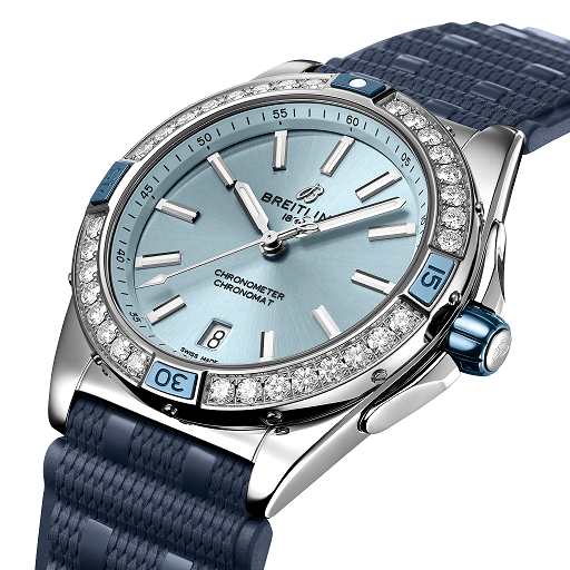 Breitling Chronomat Stainless Steel & Diamonds Lady's Watch - Premium Luxury Product