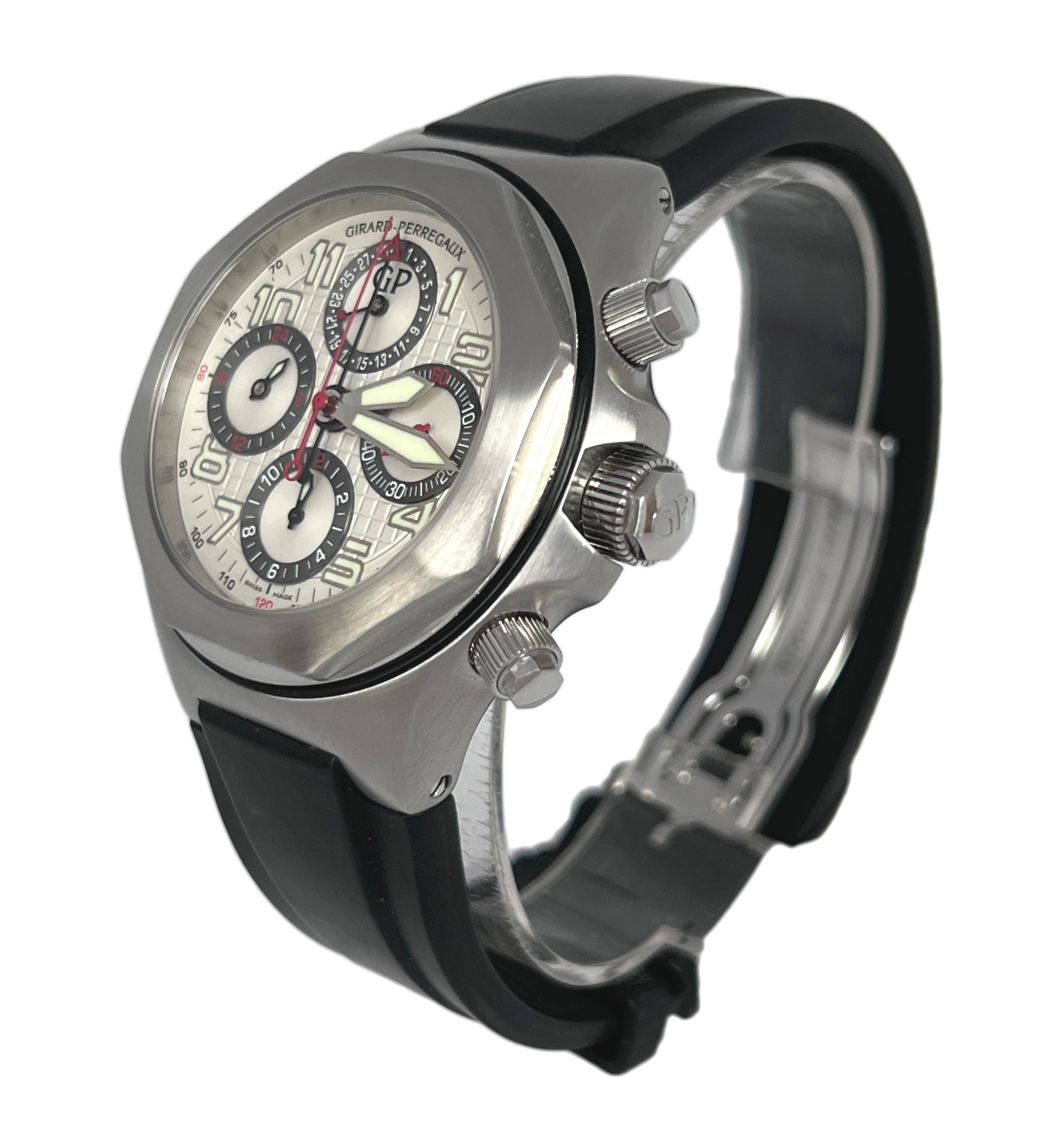 Girard Perregaux Laureato Evo 3 Chronograph Stainless steel Mens Watch - Premium Luxury Product