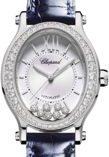 Chopard Happy Sport Oval Stainless Steel & Diamonds Ladies Watch - Premium Luxury Product