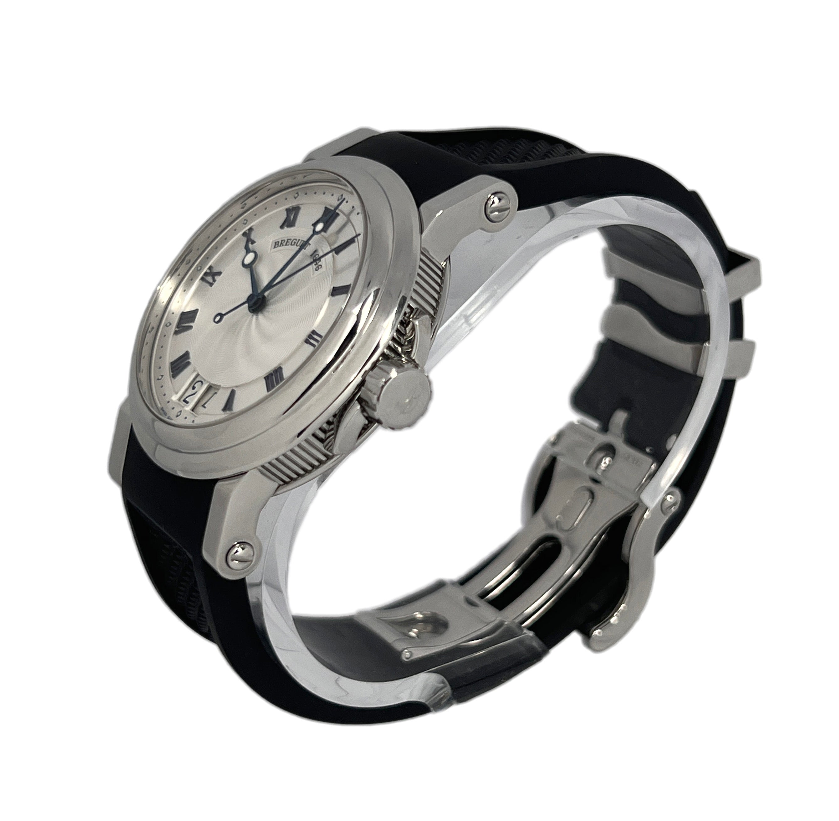 Breguet Marine Automatic Big Date Stainless Steel Men's Watch - Premium Luxury Product