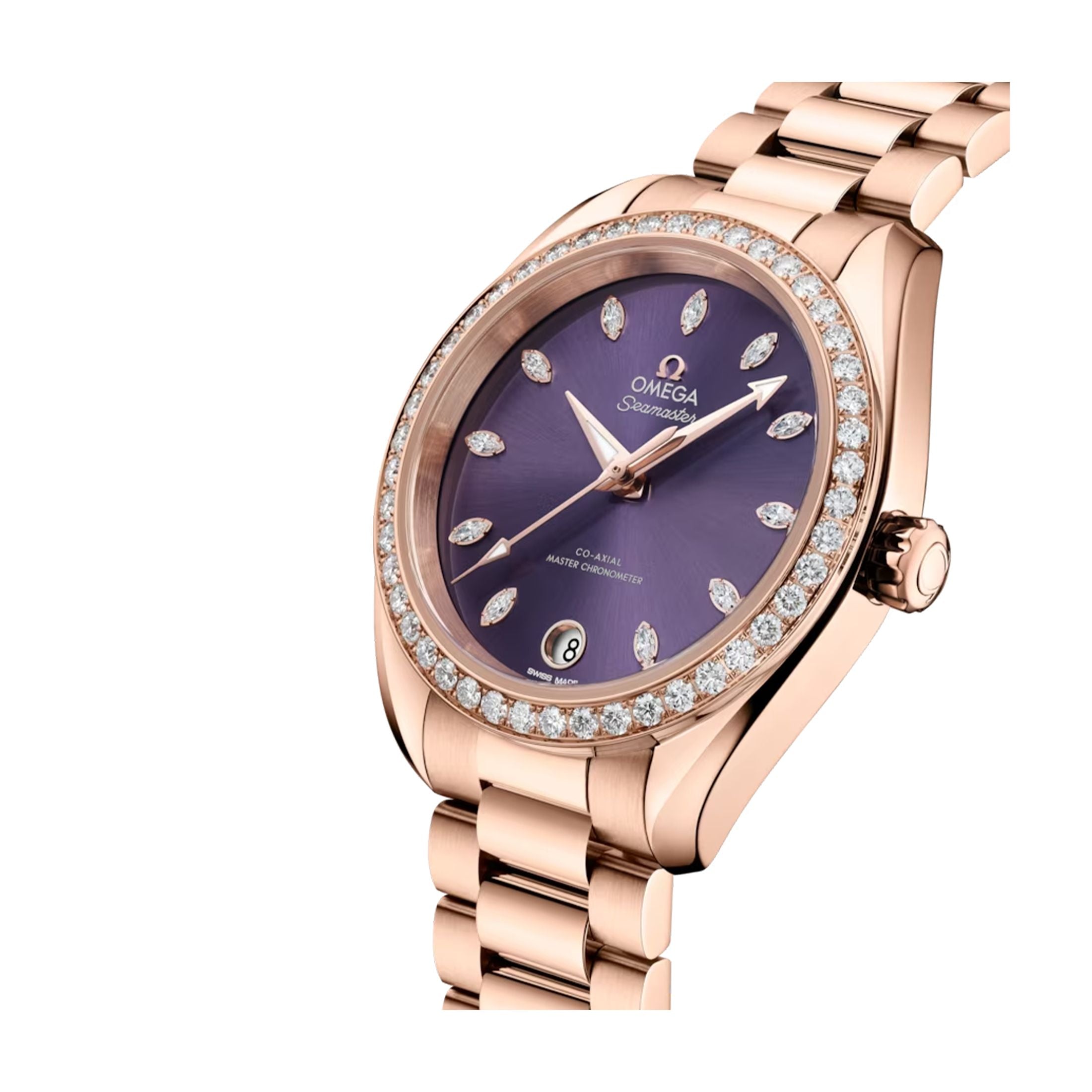 Omega Seamaster Aqua Terra Chronometer 18K Sedna™ gold & Diamonds Unisex Watch - Premium Luxury Product
