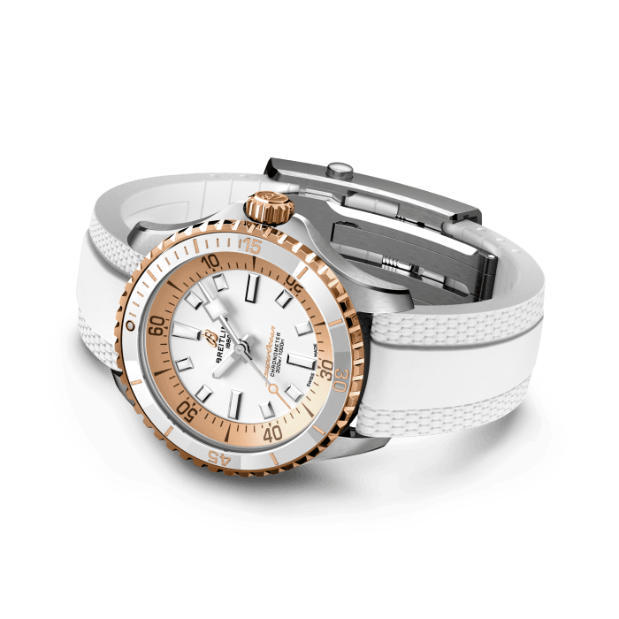 Breitling Superocean Super Diver 36 mm Stainless steel & 18K Red Gold Lady's Watch - Premium Luxury Product