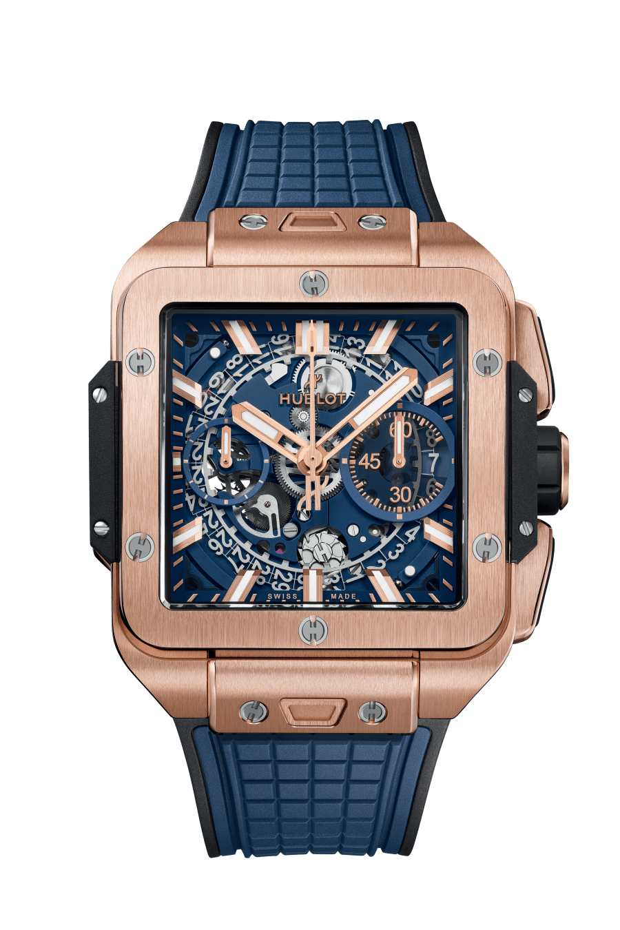 Hublot Square Bang Chronograph 18K King gold Men's Watch - Premium Luxury Product