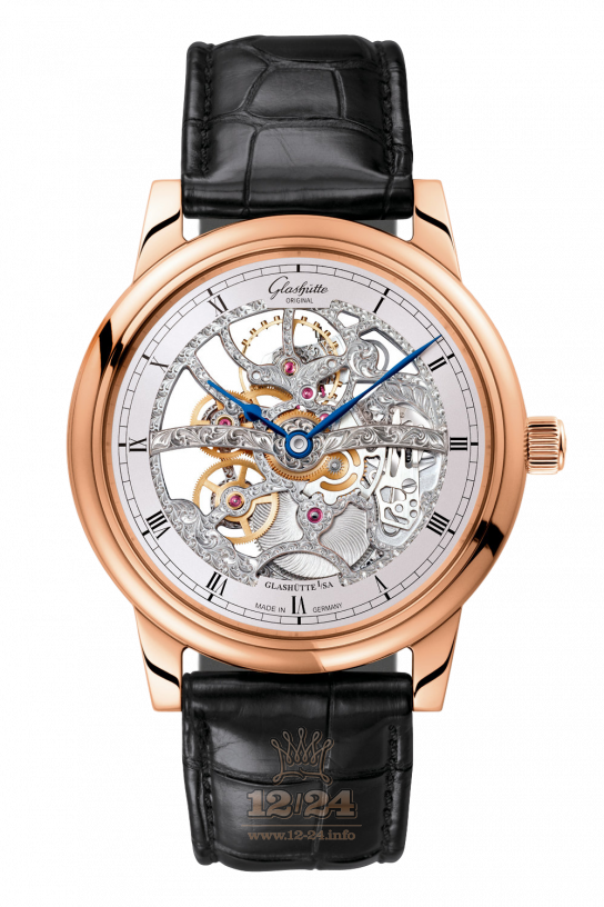 Glashutte Original Senator Skeletonized Edition Red Gold Men's Watch - Premium Luxury Product