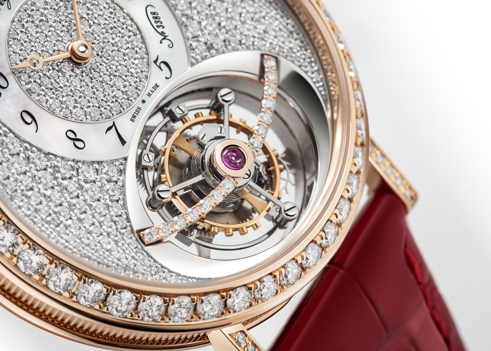 Breguet Classique Tourbillon 18K Rose Gold & Diamonds Lady's Watch - Premium Luxury Product