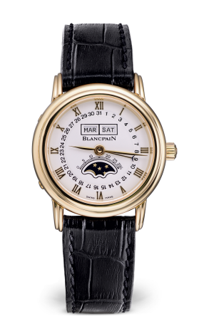 Blancpain Villeret Calendar Moonphase 18K Yellow Gold Lady's Watch - Premium Luxury Product