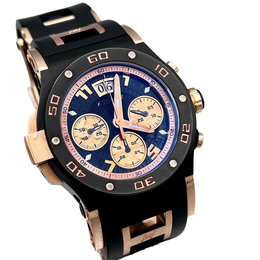 Jorg Hysek Abyss Explorer Chronograph LE 18K rose gold & PVD Stainless steel Men's Wath