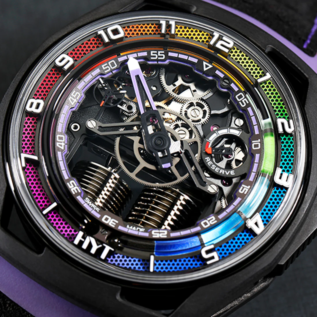 HYT  Hastroid Rainbow Titanium & Carbon Men's Watch - Premium Luxury Product