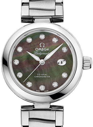 Omega De ville Ladymatic Stainless steel & Diamonds Lady's Watch - Premium Luxury Product