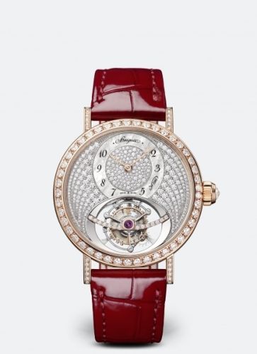 Breguet Classique Tourbillon 18K Rose Gold & Diamonds Lady's Watch - Premium Luxury Product