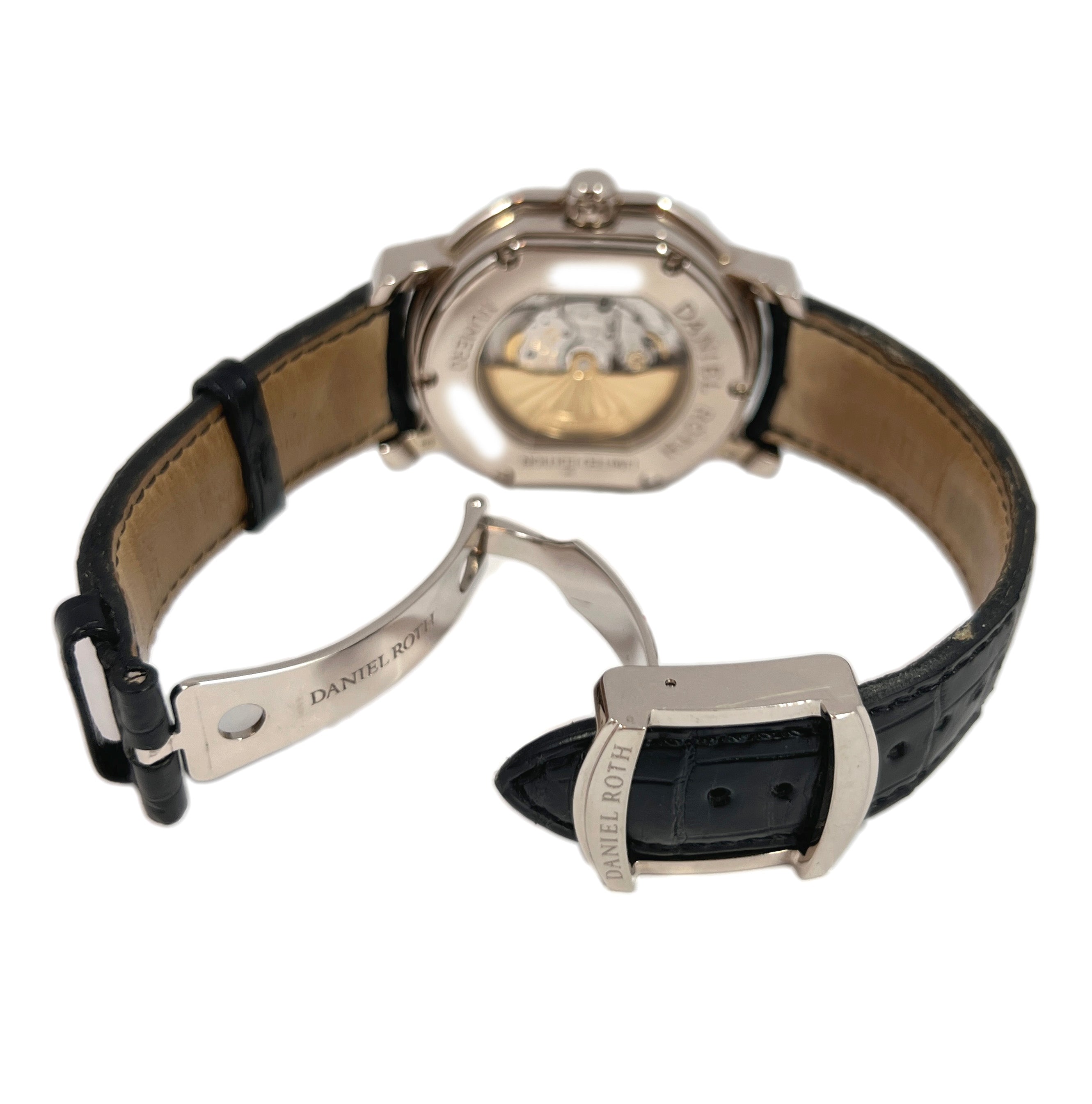 Daniel Roth Ellipsocurvex Papillon 18K White Gold Men`s Watch - Premium Luxury Product