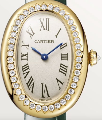 Cartier Baignoire Small model 18K Yellow Gold & Diamonds Lady's Watch - Premium Luxury Product