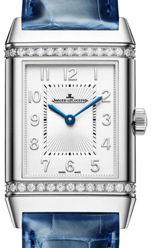 Jaeger-Lecoultre Reverso Classic Duetto Stainless steel & Diamonds Lady`s Watch - Premium Luxury Product