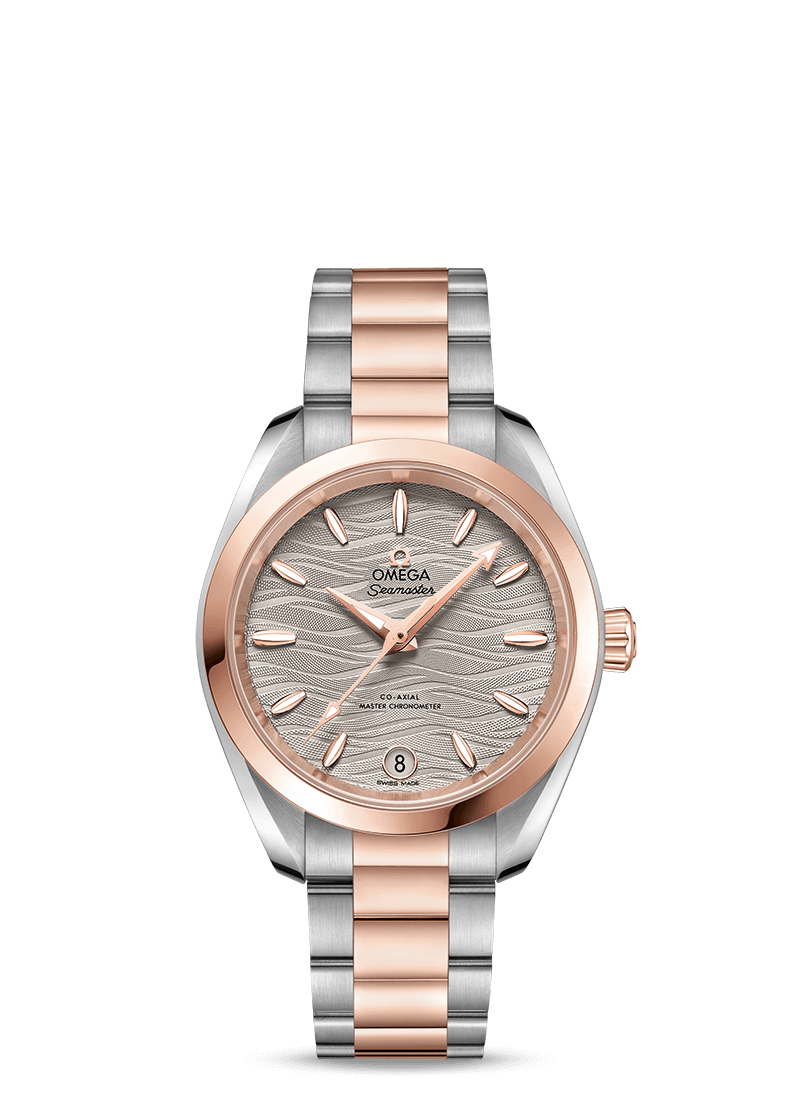 Omega Seamaster Aqua Terra Co-Axial Master Chronometer Stainless Steel & 18K Sedna™ Gold Lady's Watch - Premium Luxury Product