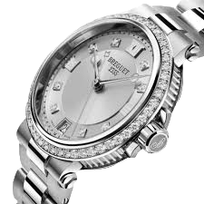Breguet Marine Stainless Steel & Diamonds Lady's Watch - Premium Luxury Product