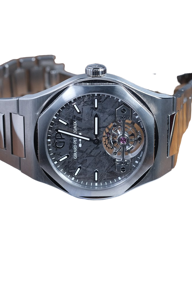 Girard Perregaux Laureato Tourbillon Meteorite Stainless steel Men's Watch - Premium Luxury Product