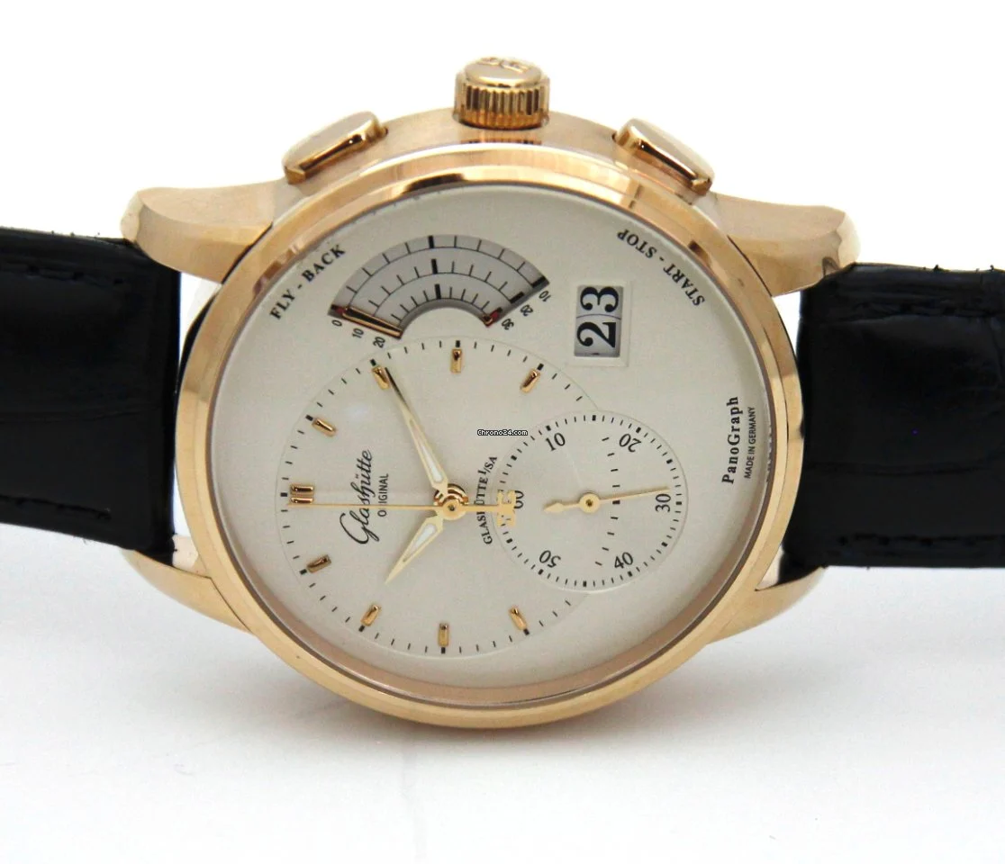 Glashutte Original Pano Graph Red Gold Men's Watch - Premium Luxury Product
