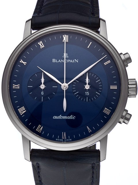 Blancpain Villeret Chronograph 18K White Gold Mens Watch - Premium Luxury Product