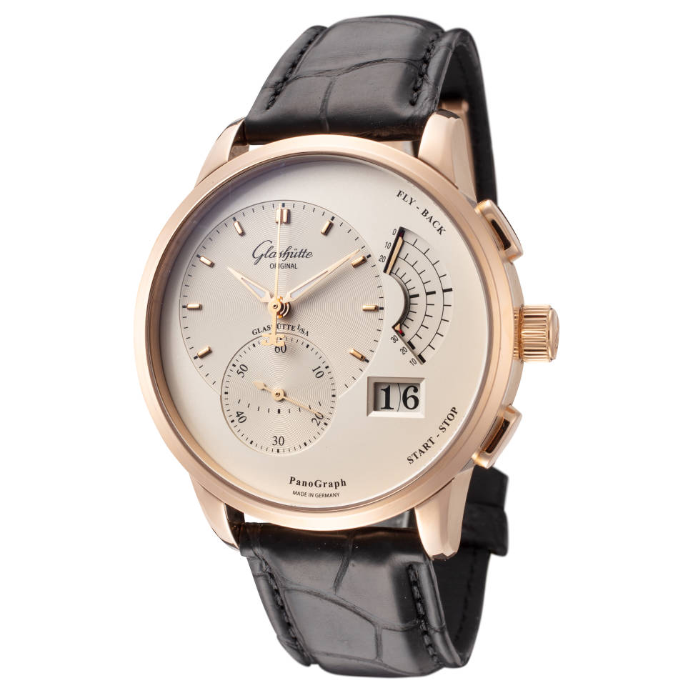 Glashutte Original Pano Graph Red Gold Men's Watch - Premium Luxury Product