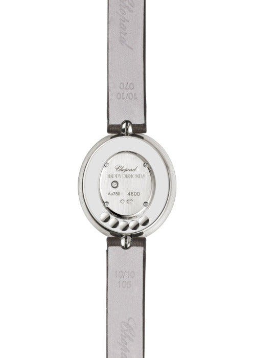 Chopard Happy Diamonds Icons Oval 18K White Gold & Diamonds Ladies Watch - Premium Luxury Product