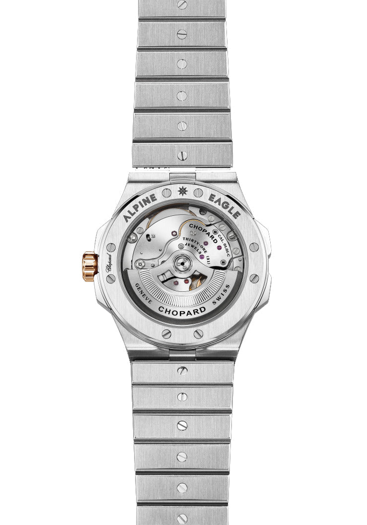 Chopard Alpine Eagle Large Stainless steel & 18K Rose Gold Man's Watch - Premium Luxury Product