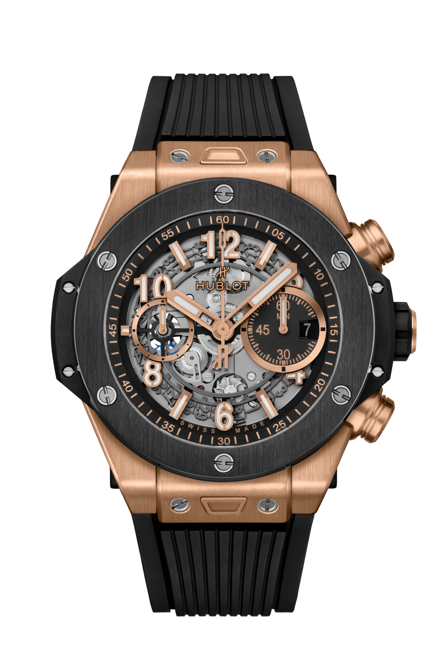 Hublot Big Bang Unico 18k King Gold & Black Ceramic Men's Watch - Premium Luxury Product