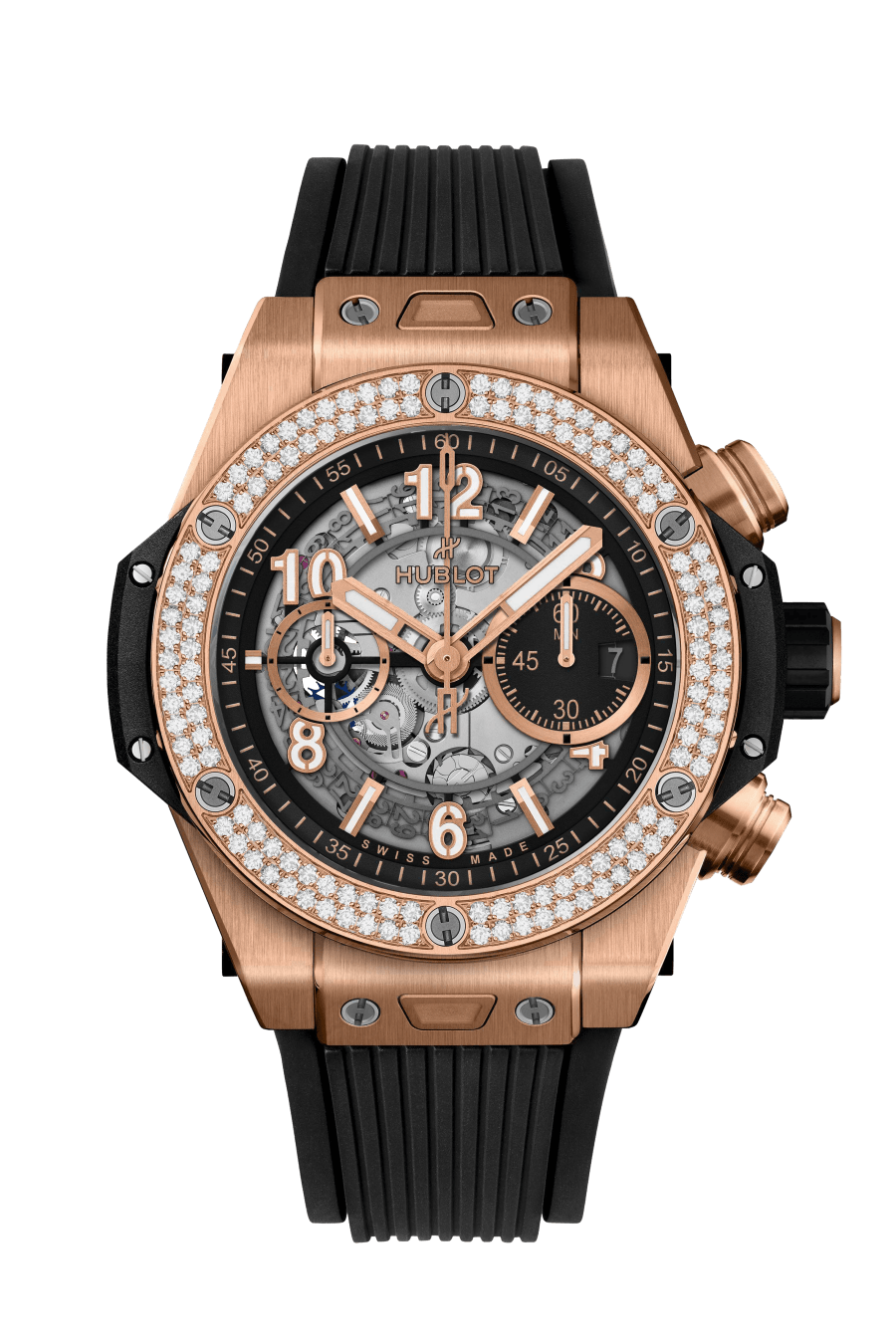 Hublot Big Bang Unico 18K King Gold & Diamonds Men's Watch - Premium Luxury Product
