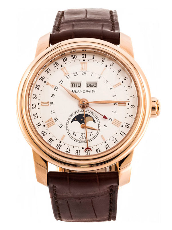 Blancpain Le Brassus GMT Complete Calendar 18K Rose Gold Unisex Watch - Premium Luxury Product
