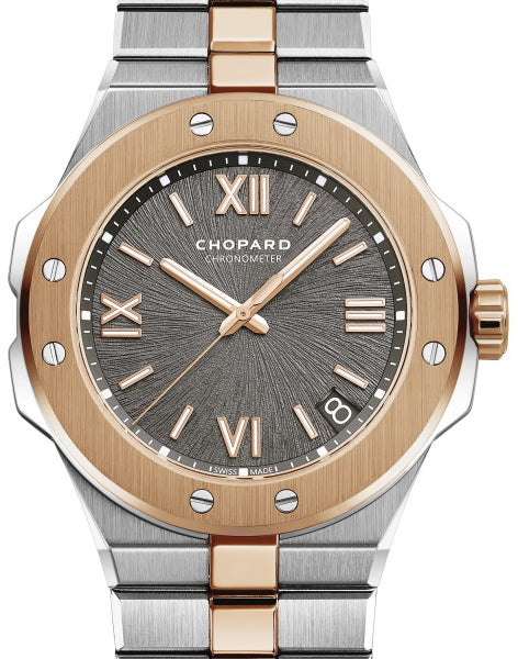 Chopard Alpine Eagle Large Stainless steel & 18K Rose Gold Man's Watch - Premium Luxury Product